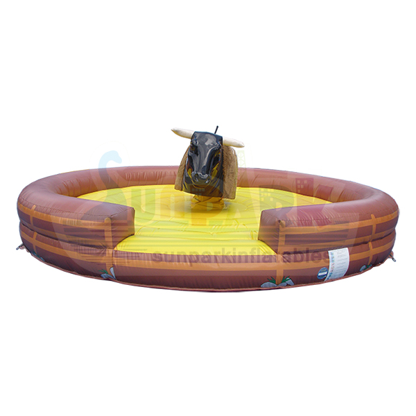 Inflatable Rodeo Mechanical Bull Round Mattress