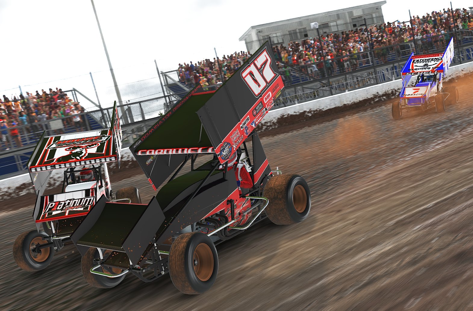 Cardwell Wins iRacing World of Outlaws Sprint Cars at Weedsport