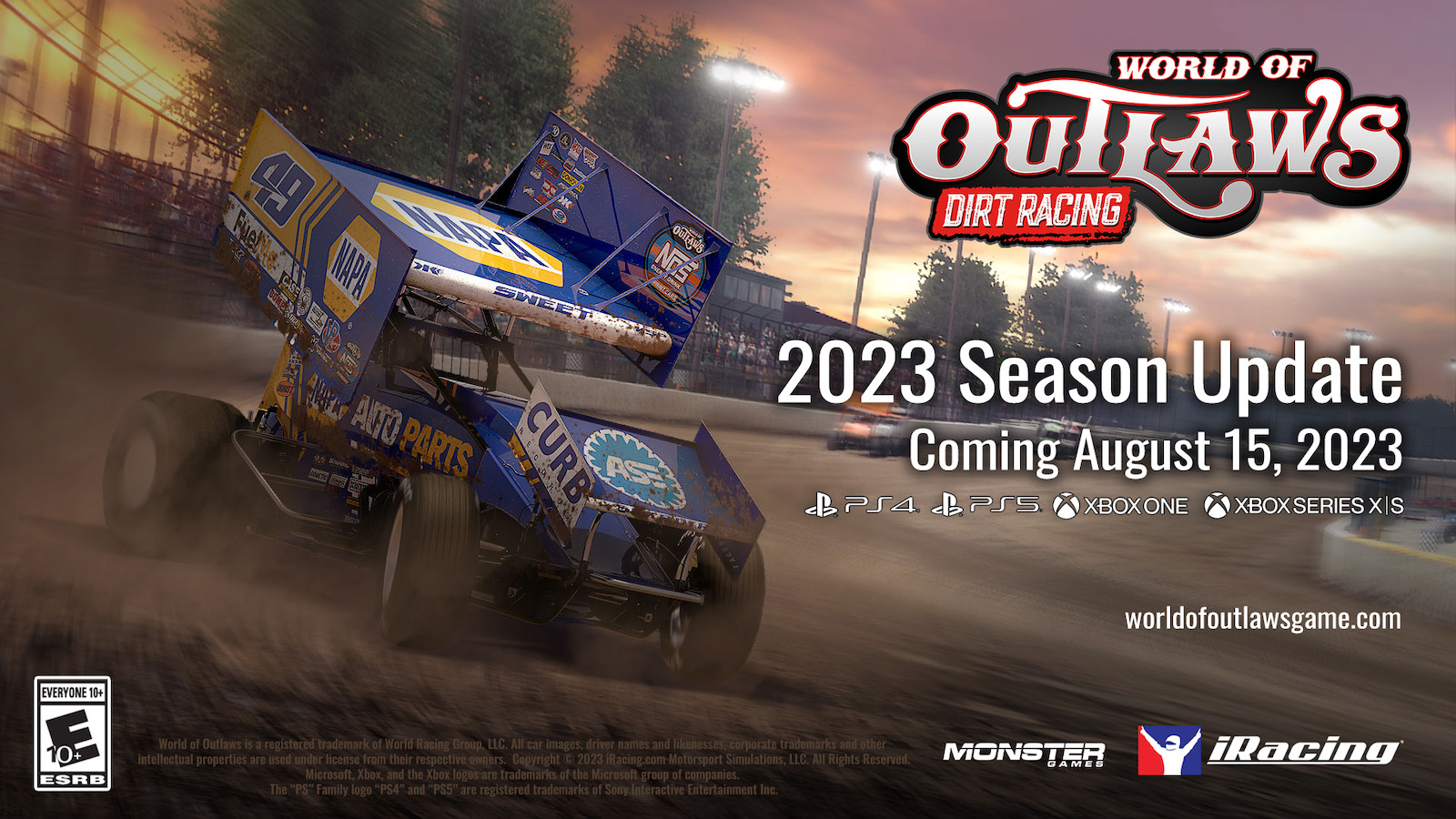 World of Outlaws Dirt Racing 2023 Season Update Available Now for