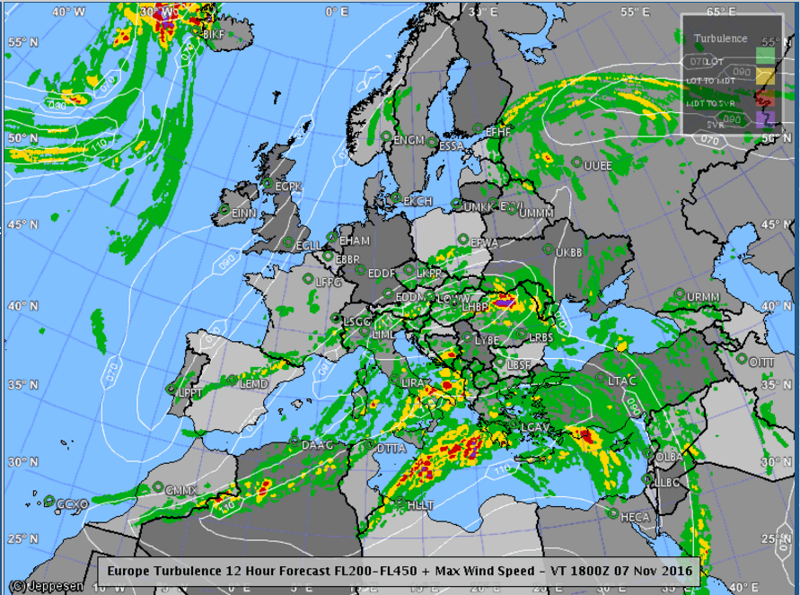 Air Traffic Turbulence Map Europe FlyerTalk Forums Turbulence Map