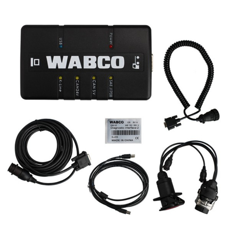 NEW WABCO Kit with Cables WDI Tool Trailer Truck Diagnostic Interface