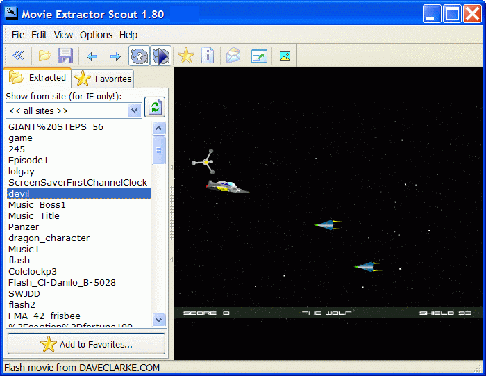 How to convert SWF to EXE (projector) using Movies Extractor Scout