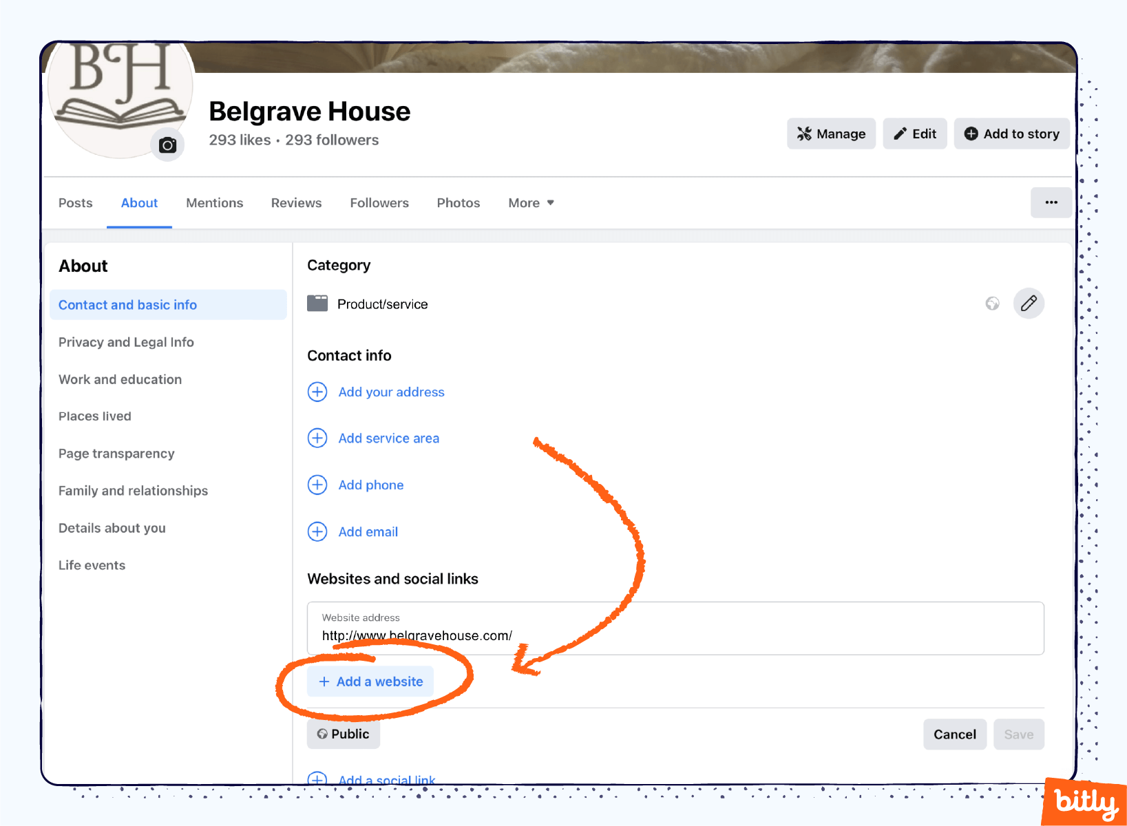 How to Add Links & Optimize Your Facebook Bio Bitly