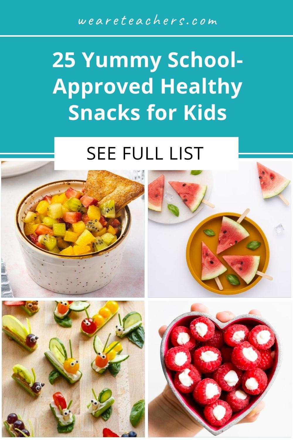 25 SchoolApproved Healthy Snacks for Kids