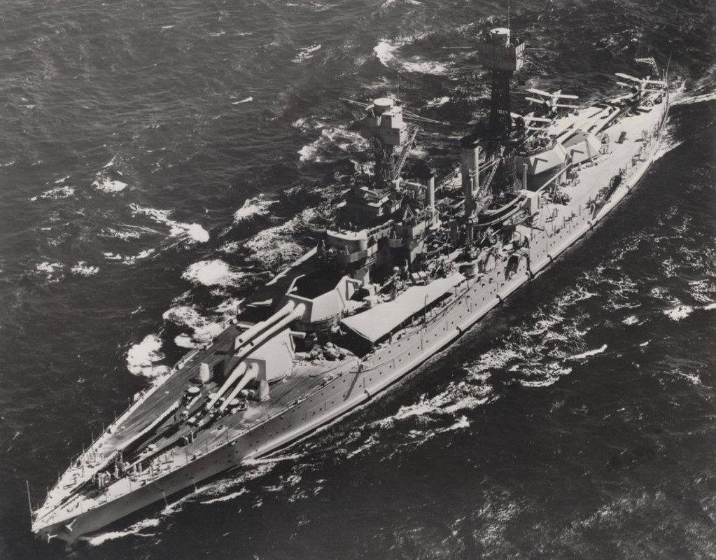 USS West Virginia (BB48) [Acorazado] La Segunda Guerra Mundial