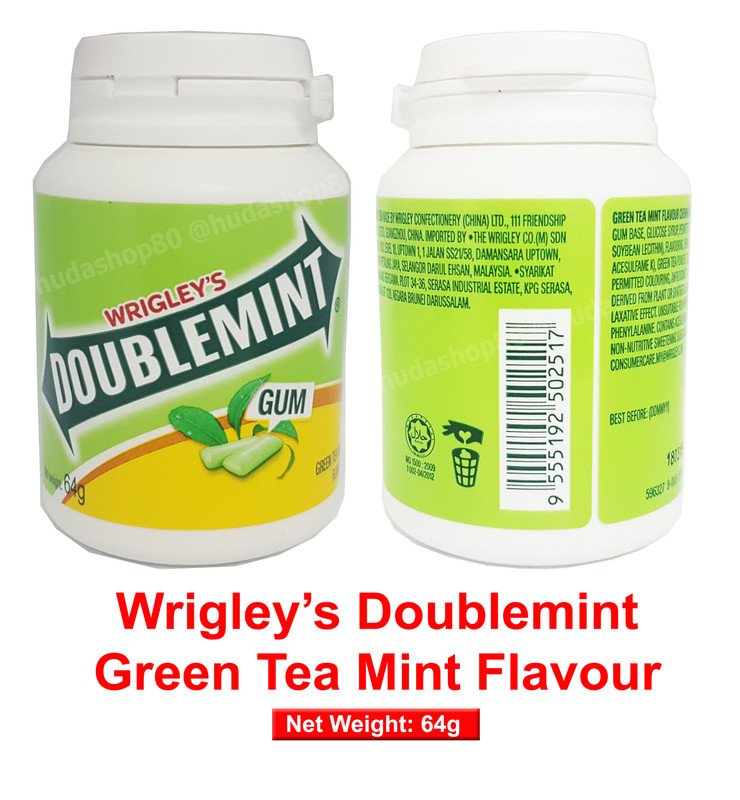 Mint Flavour Chewing Gum Wrigley's Doublemint Green Tea Bottle Must Try