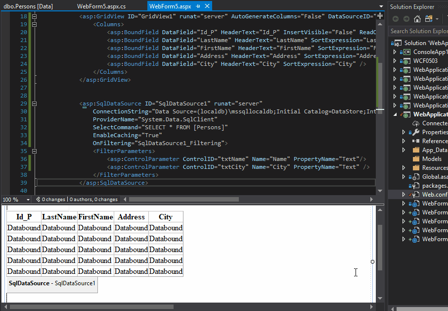 Gridview filterexpression multiple integer parameters