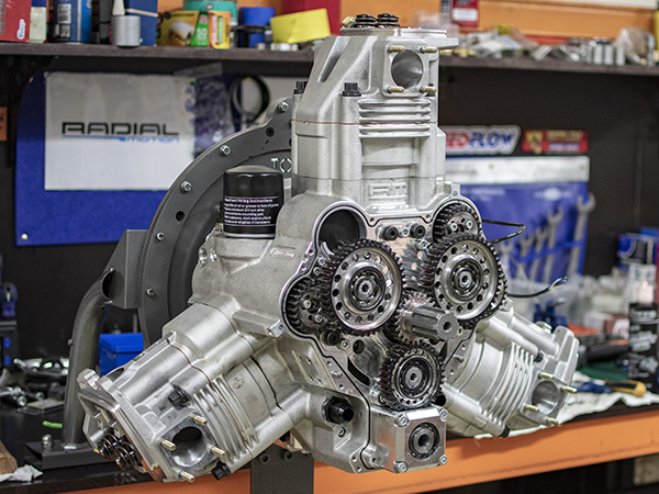 Radial Motion's 3-Cylinder Compact Radial Engine