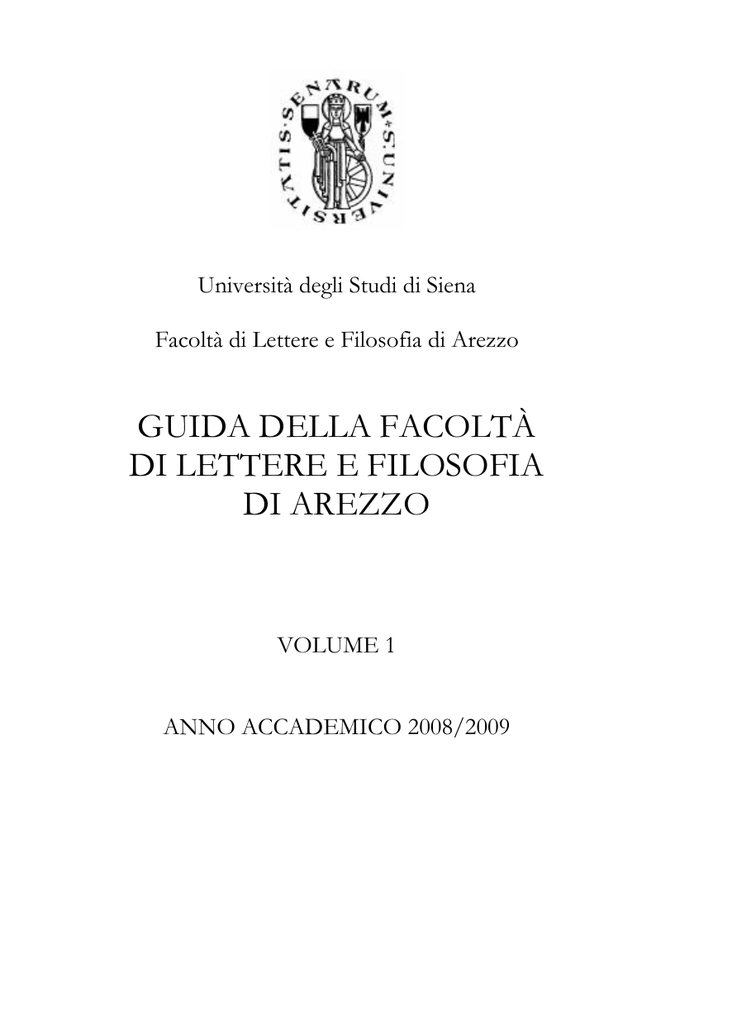 Guida Della Facoltà Di Lettere E Filosofia Di Arezzo - Unisi.it 1024_x_732_png