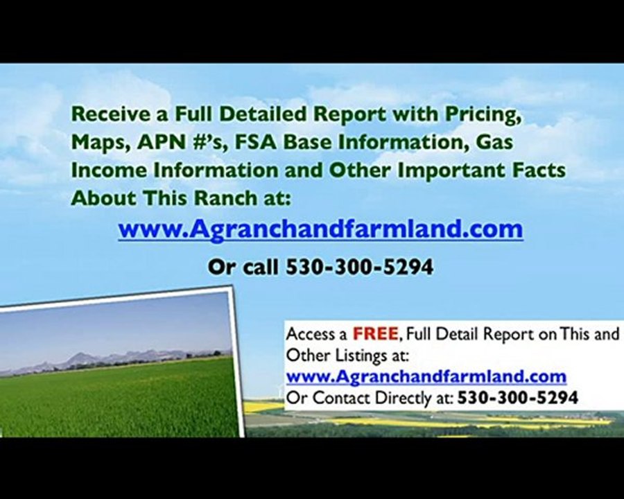 Rice Farm Land for sale Duck Hunting Land for sale Califo video