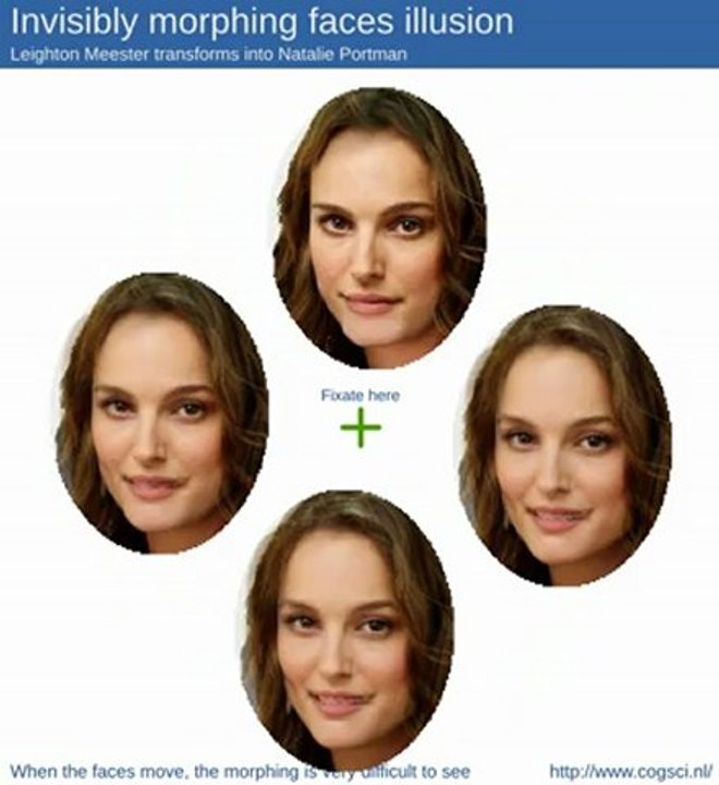 Optical illusion Invisibly morphing faces video Dailymotion