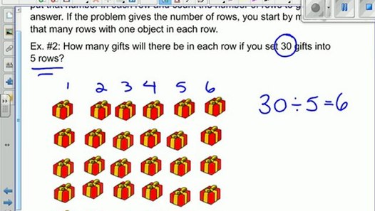 Using arrays to solve division problems video dailymotion