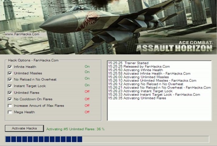 Watch Ace Combat Assault Horizon Trainer v1_2 FREE Hacks, Cheats DOWNLOAD
