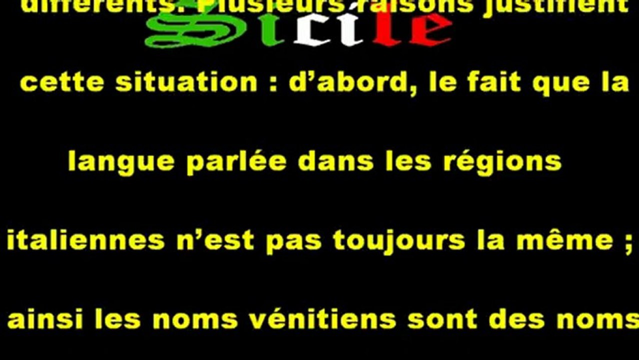 Les noms de famille italiens. Video Dailymotion