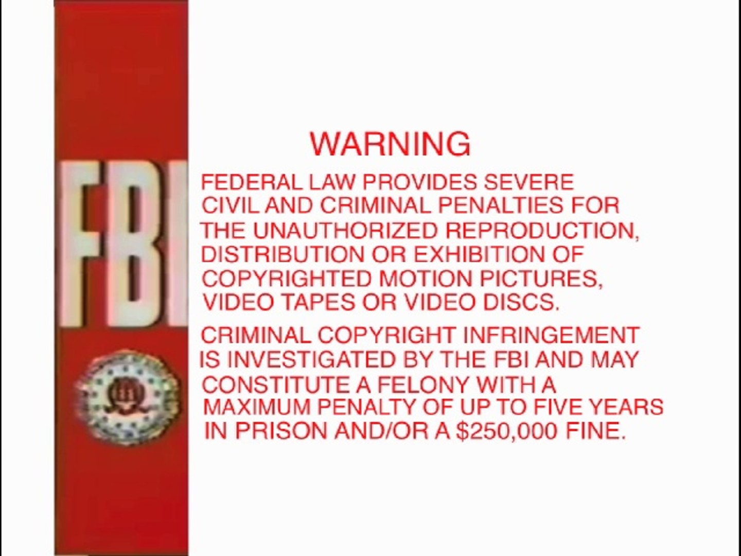 Red Fbi Warning Logo Logo Keren