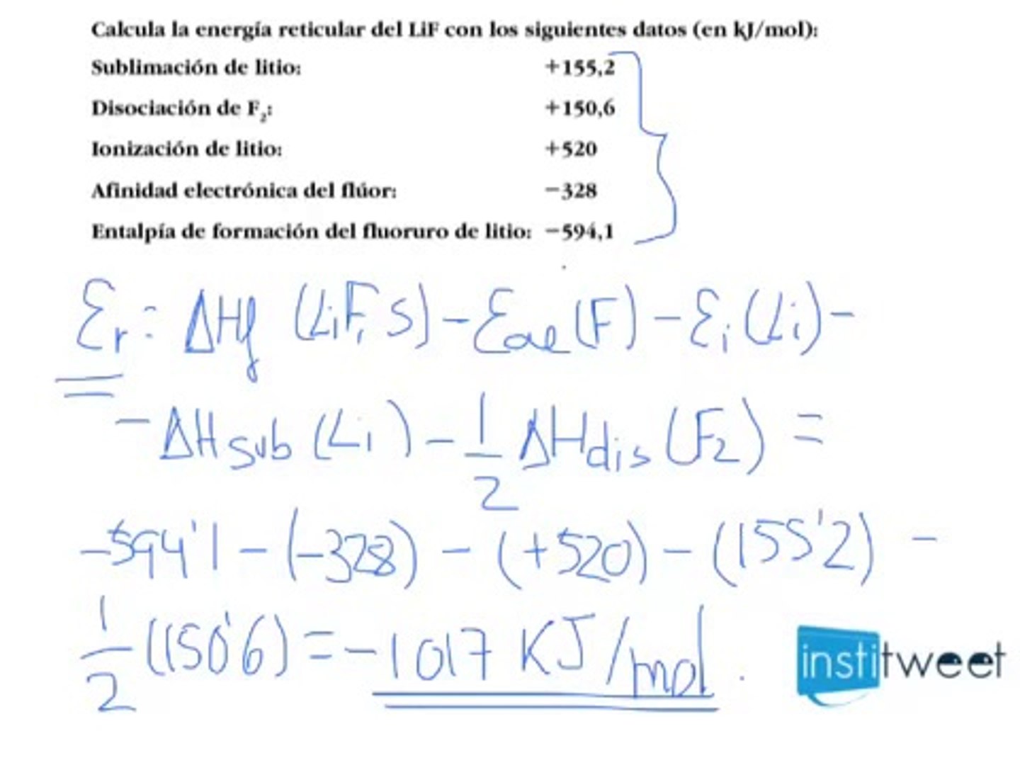 selva Por propietario calcular energia reticular Ocurrencia Laboratorio