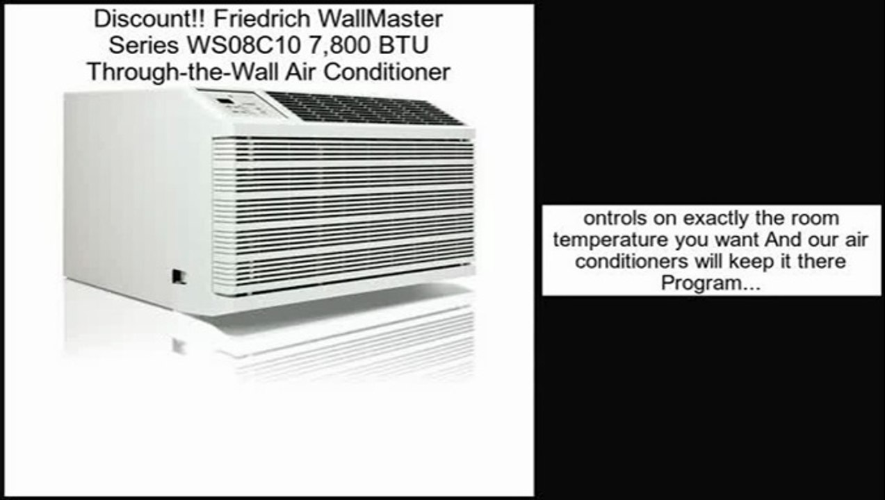 Friedrich WallMaster Series WS08C10 7,800 BTU ThroughtheWall Air