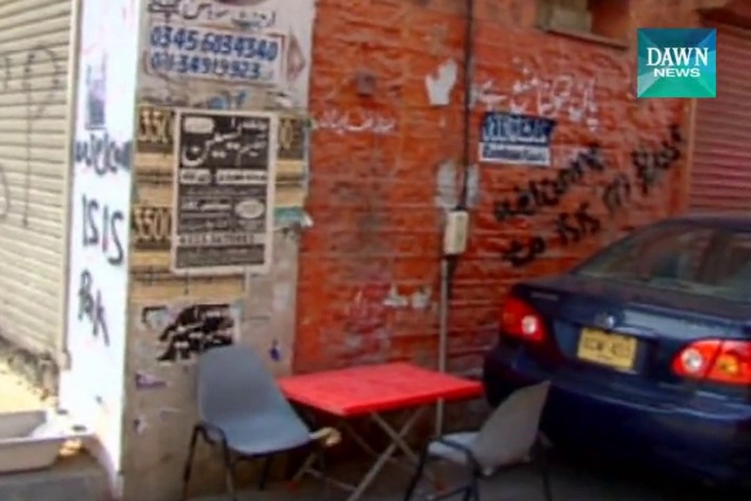 Wall chalking in support of ISIS in Karachi busy areas video Dailymotion