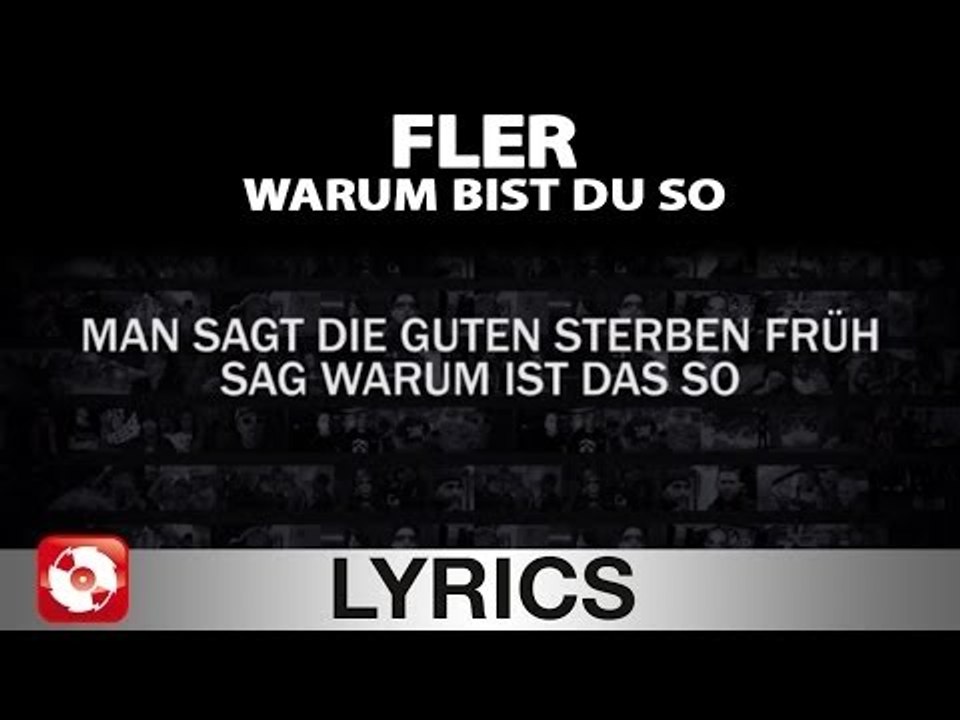 FLER WARUM BIST DU SO AGGROTV LYRICS KARAOKE (OFFICIAL VERSION