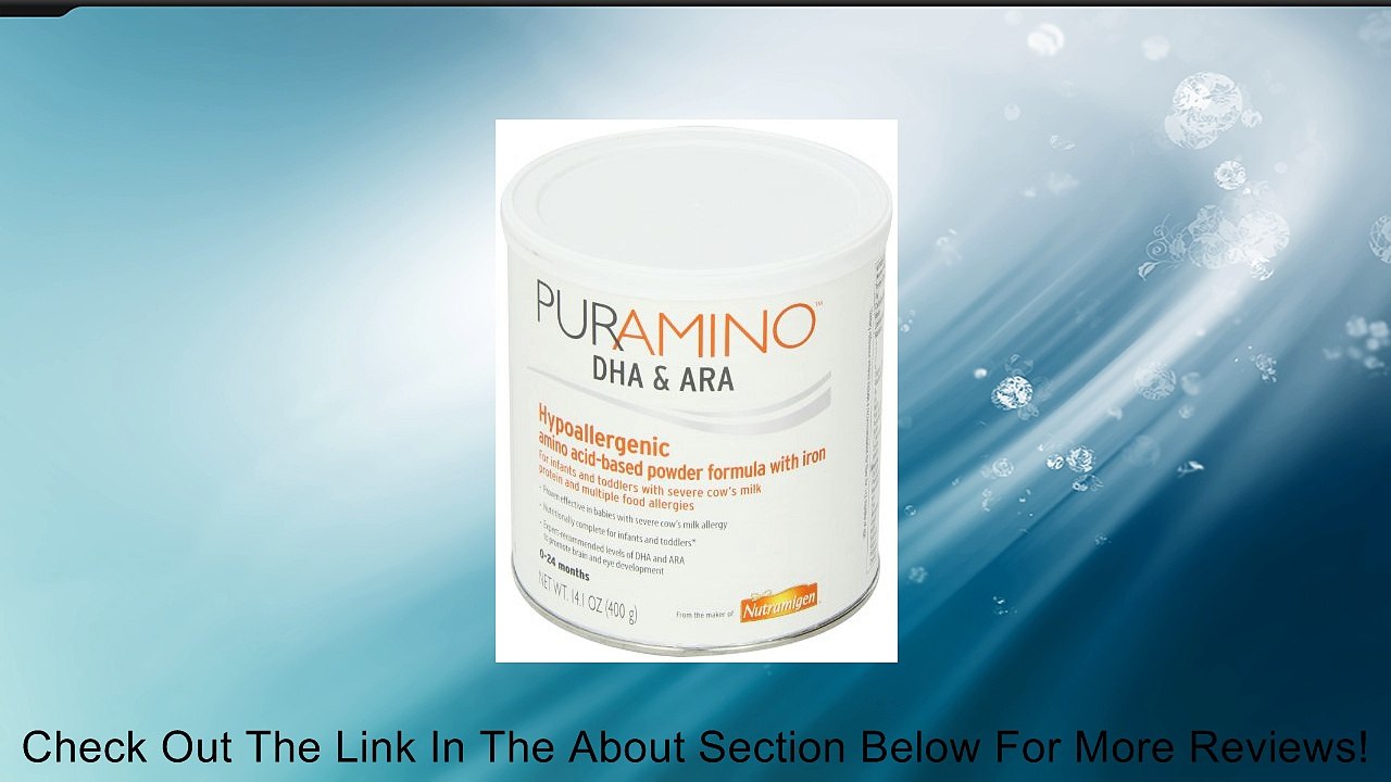 PurAmino Hypoallergenic Amino Acid based Formula with Iron Powder, 14.1