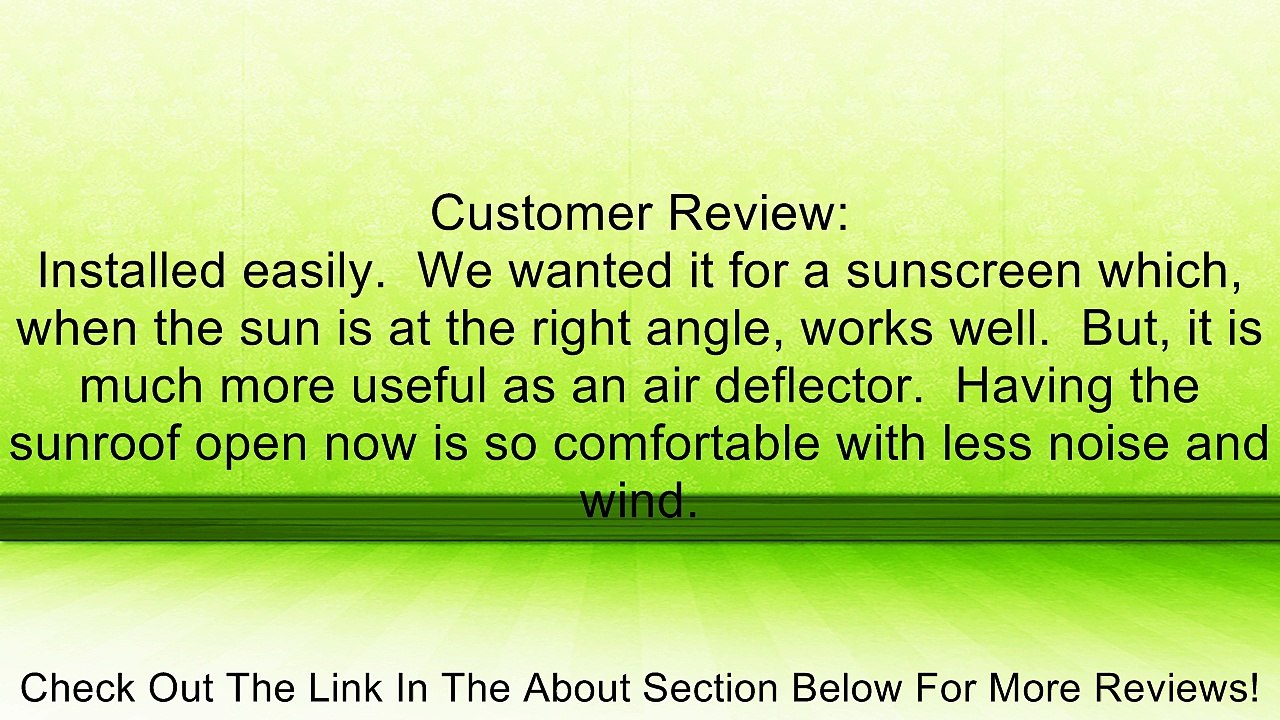 Subaru Moonroof Air Deflector Outback, Legacy F541SAJ000 Review video