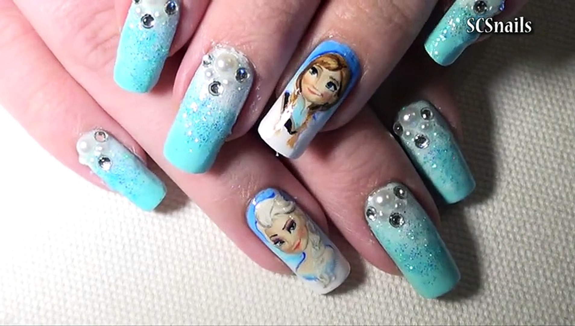 Disney Frozen Nail Art