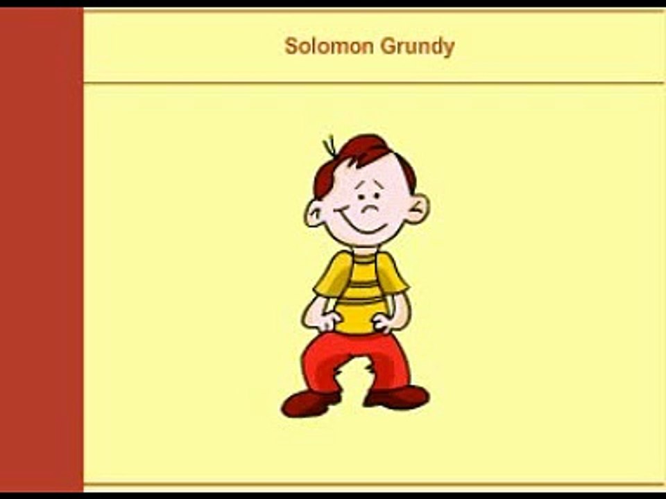 Solomon grundyrhymes in englishrhymes for children
