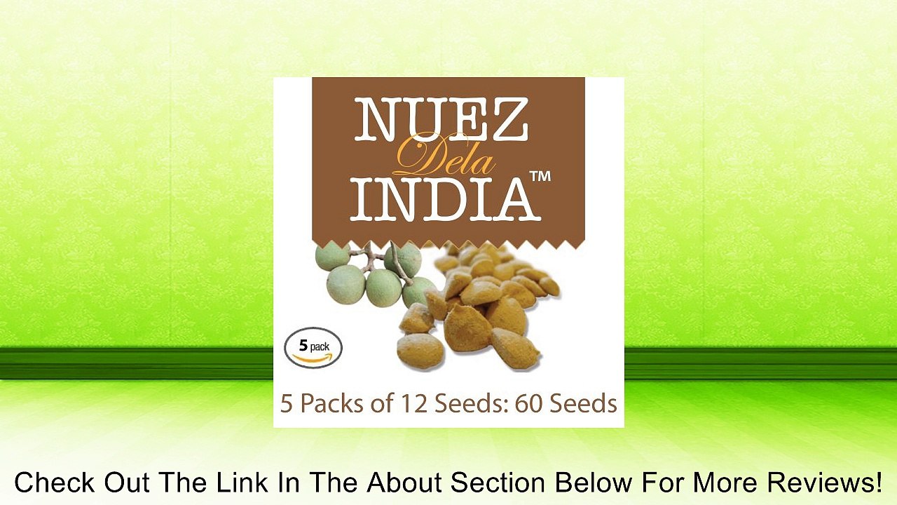 Nuez De La India 100 Original Authentic Indian Nut Weight Loss 5 pack (60 nuts total) Review