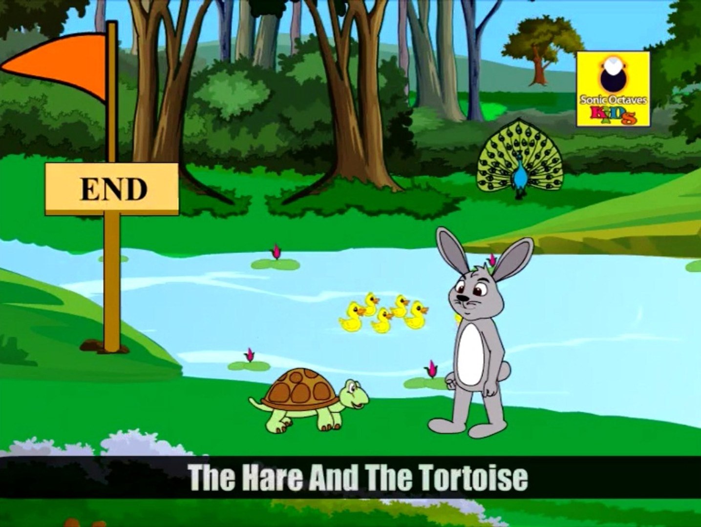 Turtle And Rabbit Race Story In Hindi