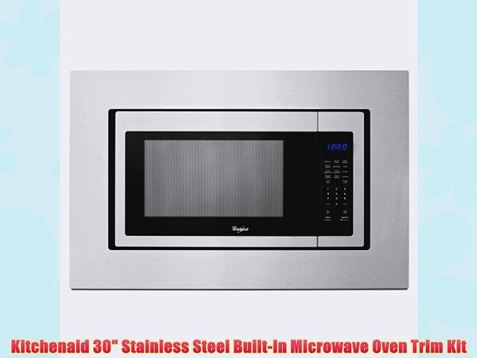 Kitchenaid 30 Stainless Steel BuiltIn Microwave Oven Trim Kit video