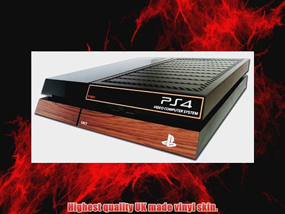 PS4 Console Skin EXCLUSIVE Vintage ATARI Style Carbon Skin Wrap Video