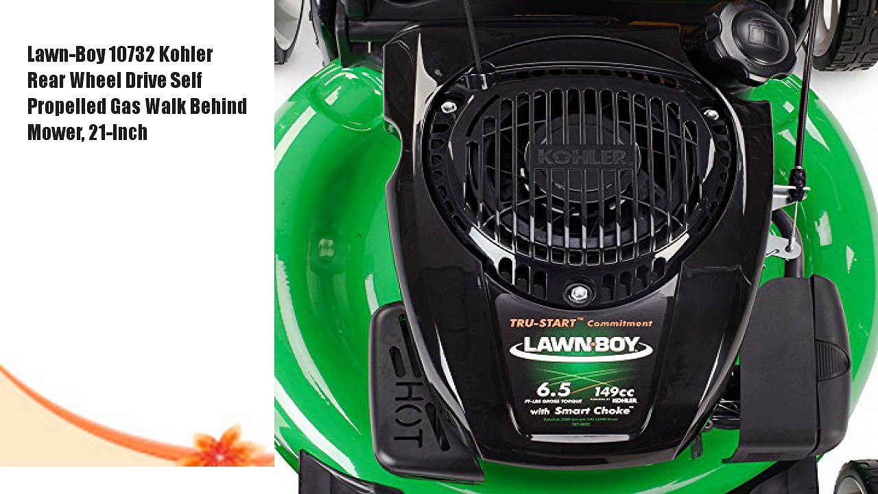 LawnBoy 10732 Kohler Rear Wheel Drive Self Propelled video Dailymotion