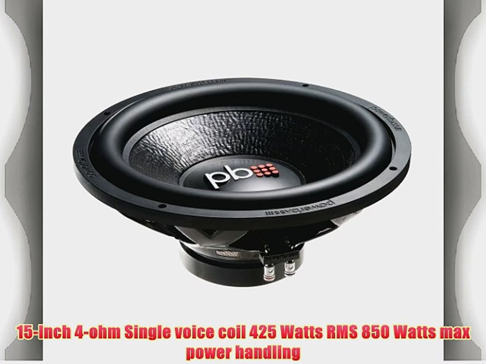 Powerbass M154 15Inch 850 Watt Subwoofer video Dailymotion