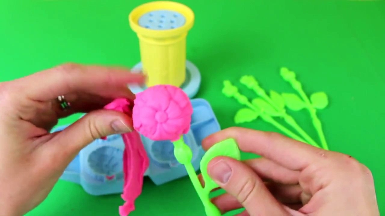 PlayDoh Flowers Play Dough Flower Garden Maker Vintage Plants and Pots