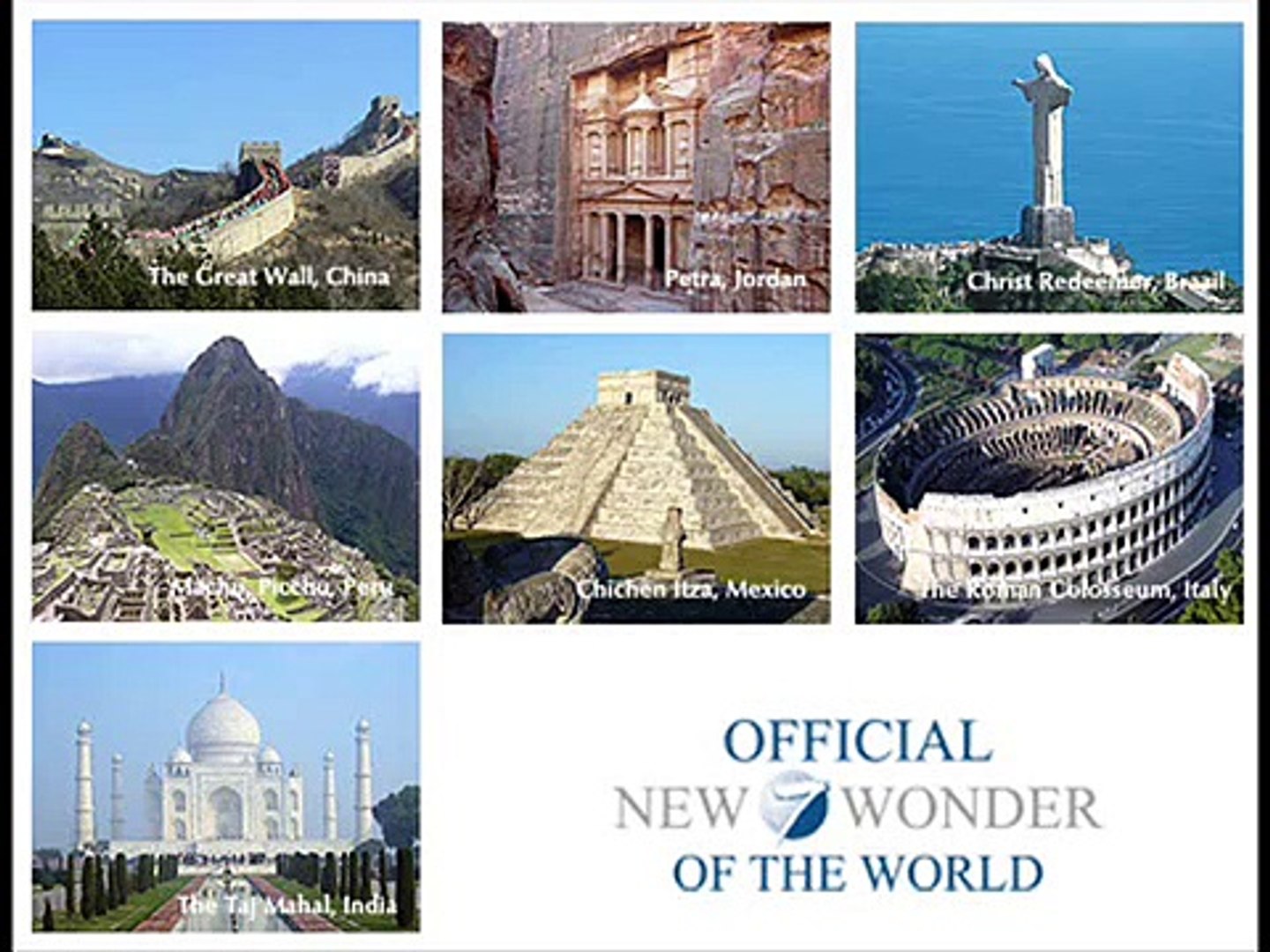 8 Wonders Of The World List
