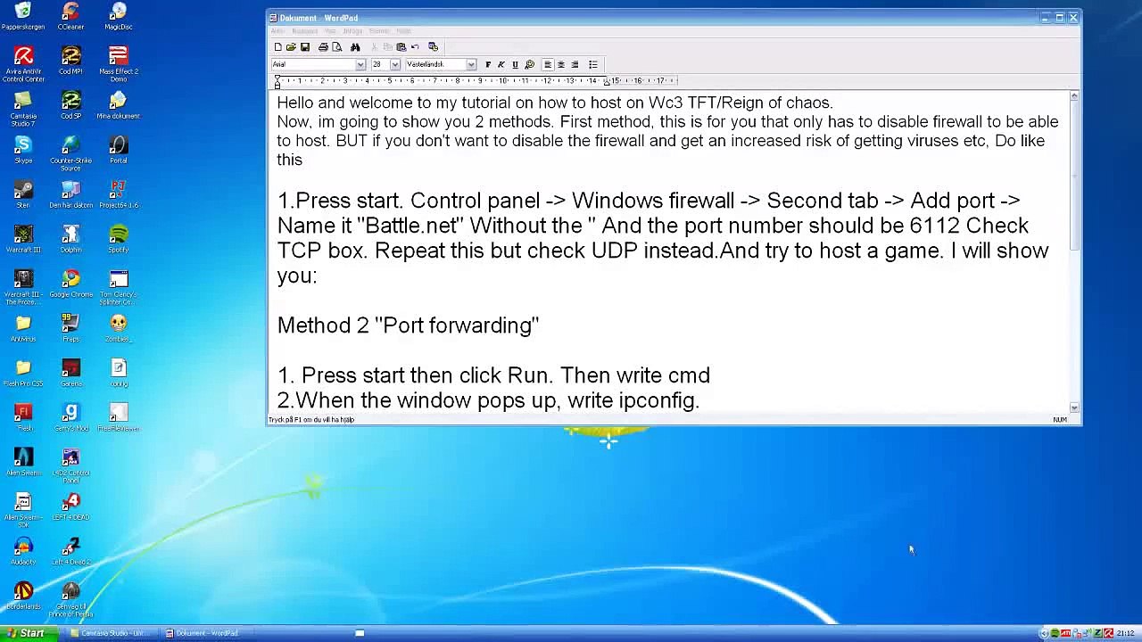 How to host games in warcraft 3 video Dailymotion