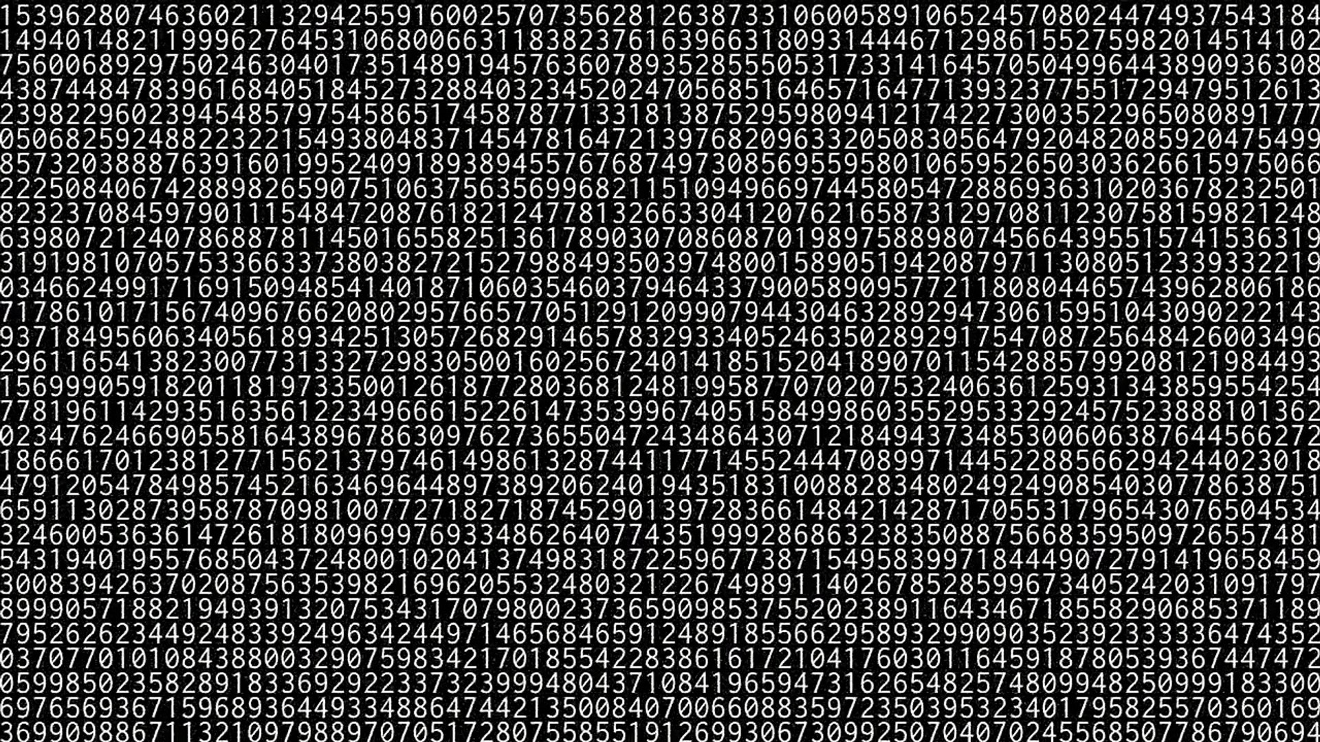 What are the first 10000000 digits of pi?