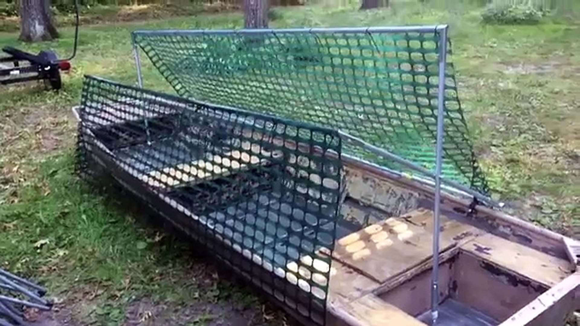 Diy Jon Boat Duck Blind Do It Your Self