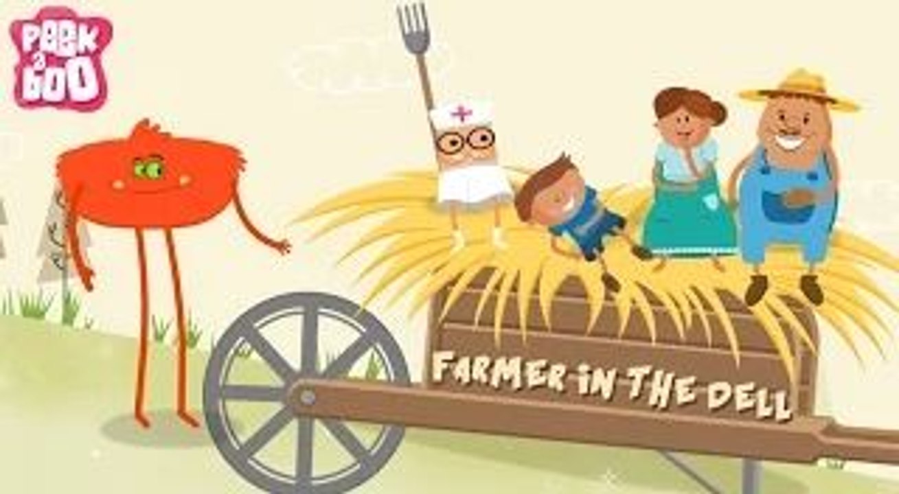 Farmer In The Dell Rhyme Popular Nursery Rhyme With Lyrics For Kids Peekaboo video Dailymotion