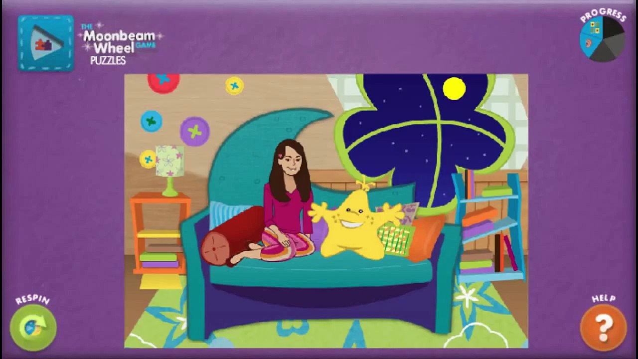 Good Night Show Moonbeam Wheel Cartoon Animation Sprout PBS Kids Game