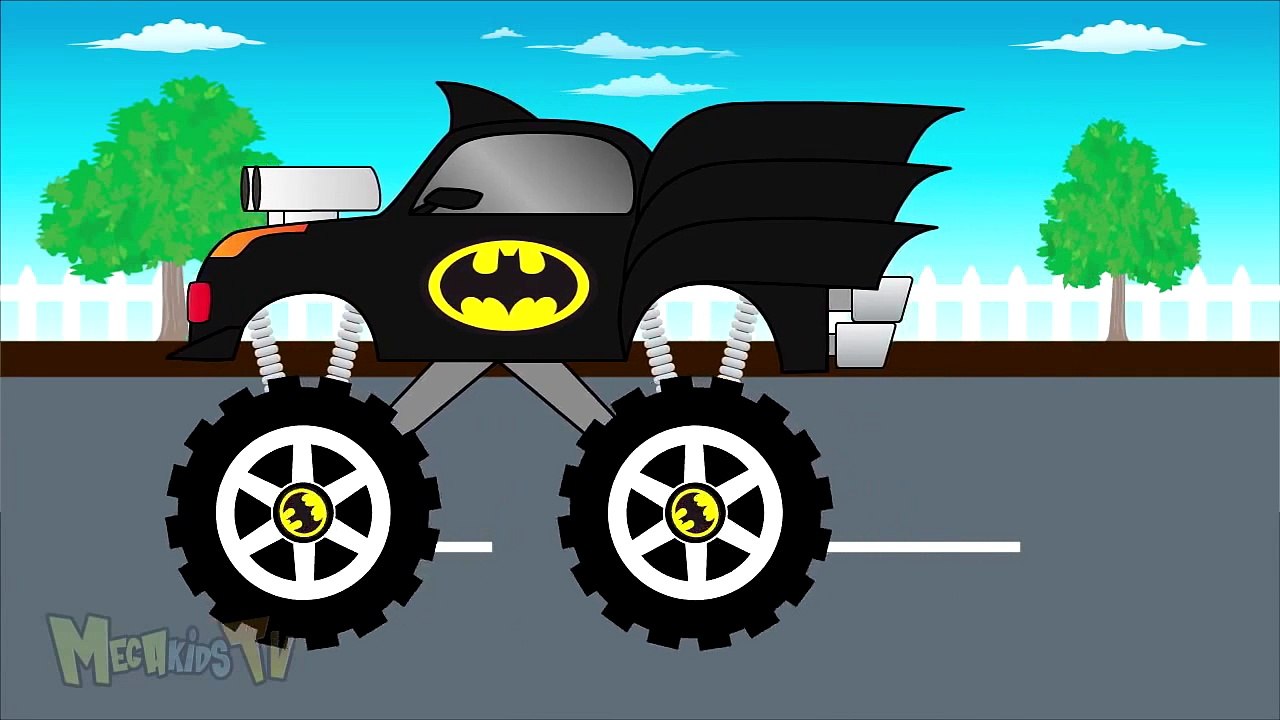 Batman Truck Monster Trucks For Children Mega Kids Tv video