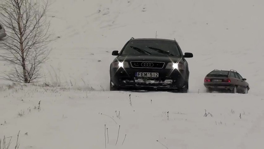 Audi 100 Quattro Vs Subaru Forester Vs Audi A6 Quattro Snow - Video Dailymotion