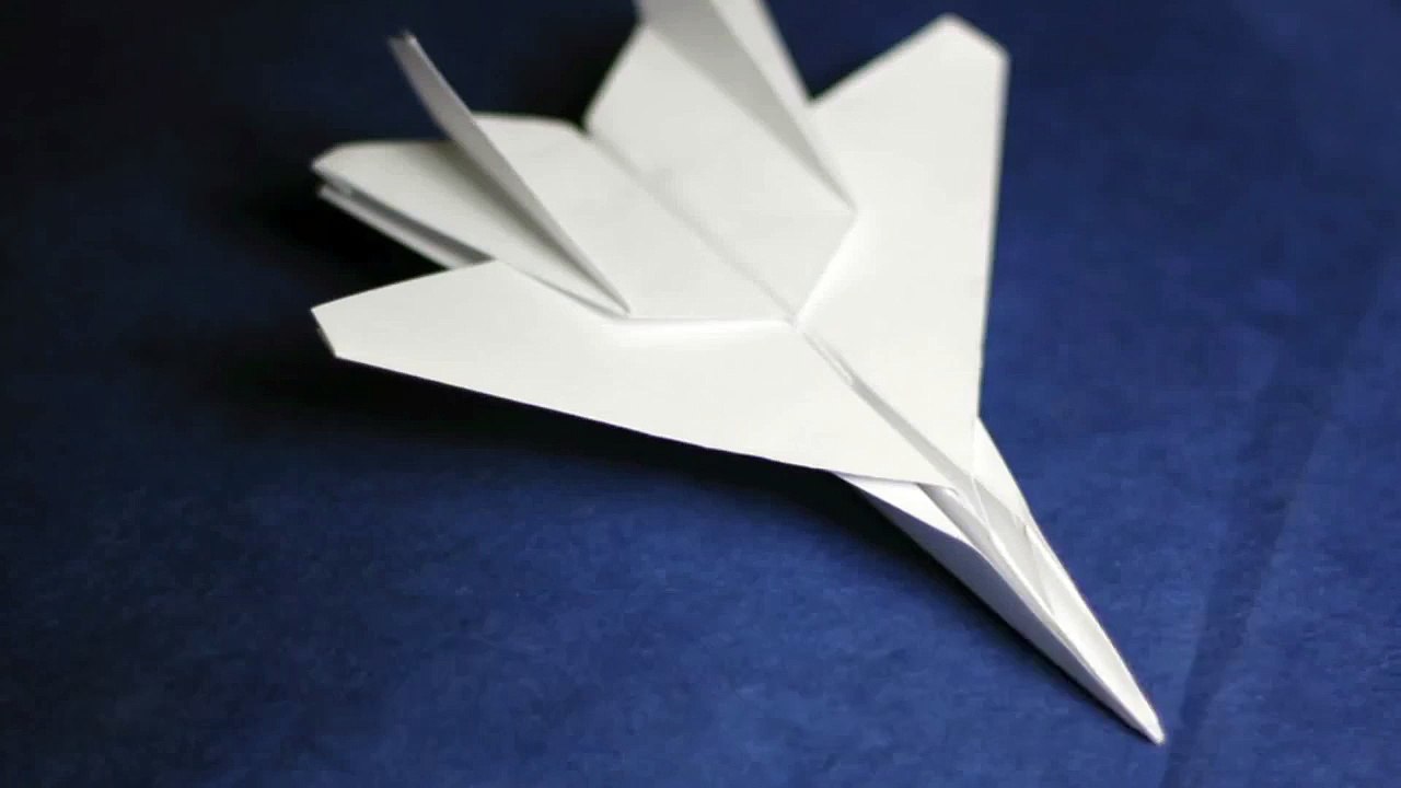 How to make a paper airplane 2015 F15 Eagle Jet Fighter Paper Plane