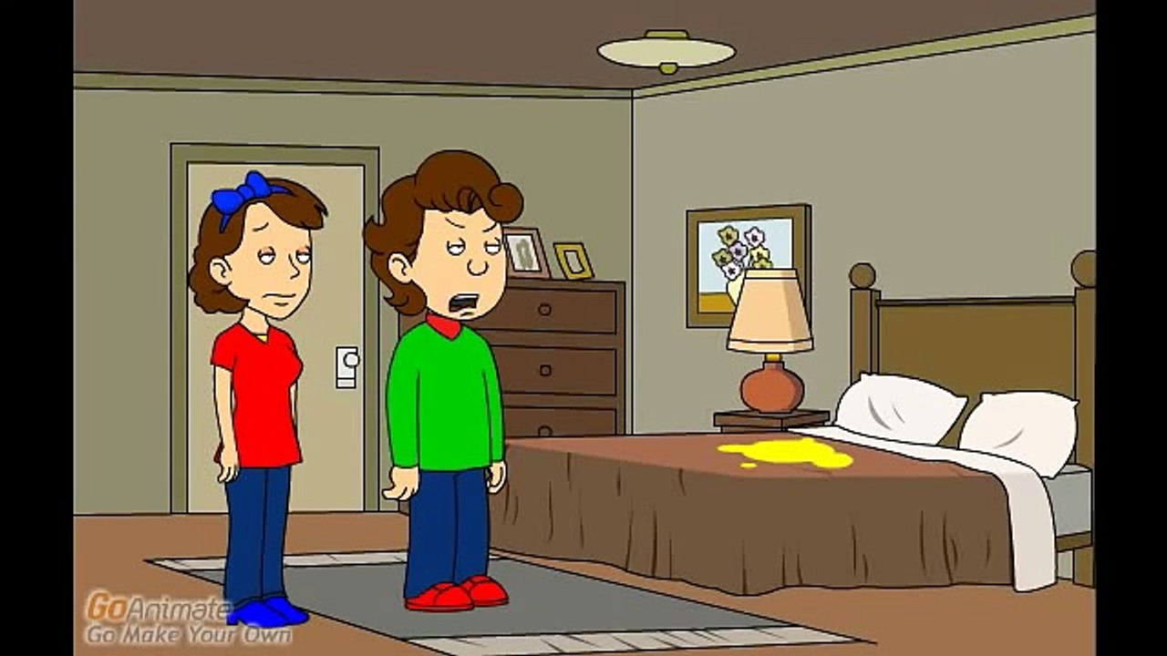 Caillou pees on his parents' bed and gets grounded video Dailymotion(023)