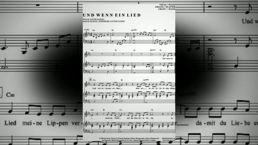 Noten bei notendownload Und wenn ein Lied (Söhne Mannheims) video