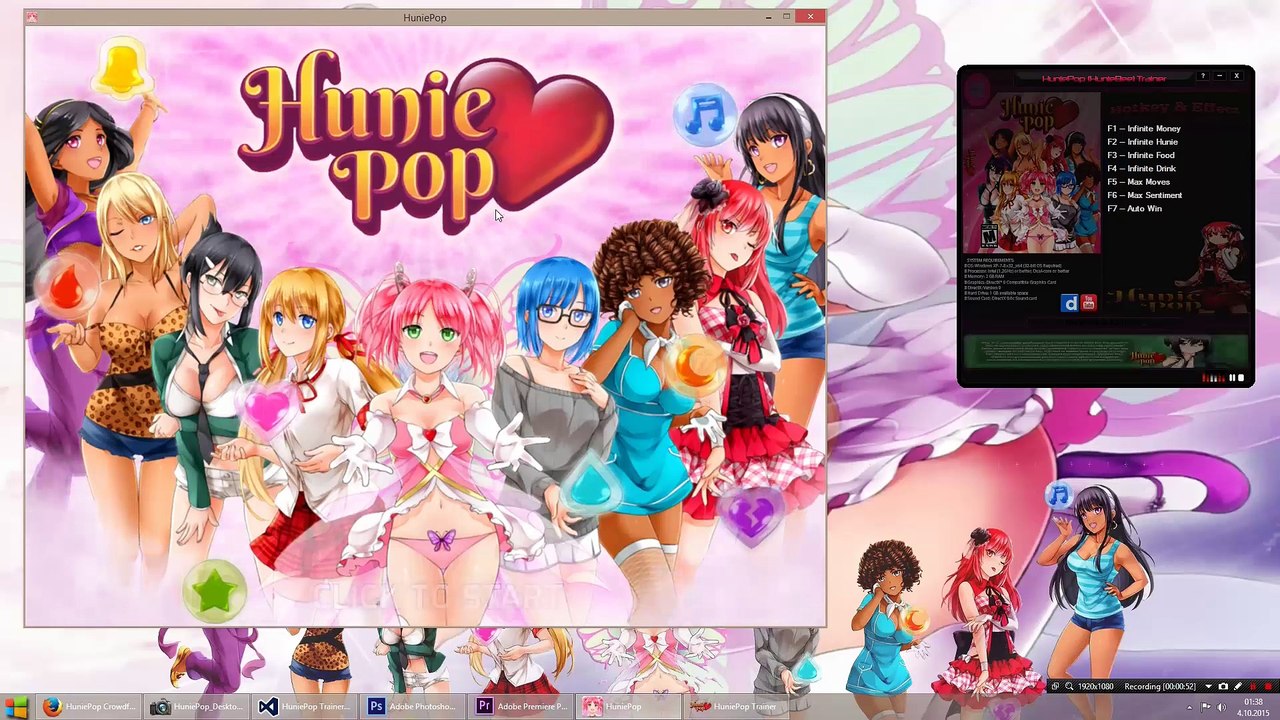 HuniePop (HunieBee) v1.2.0 [+8 Trainer] Update! Dailymotion Video