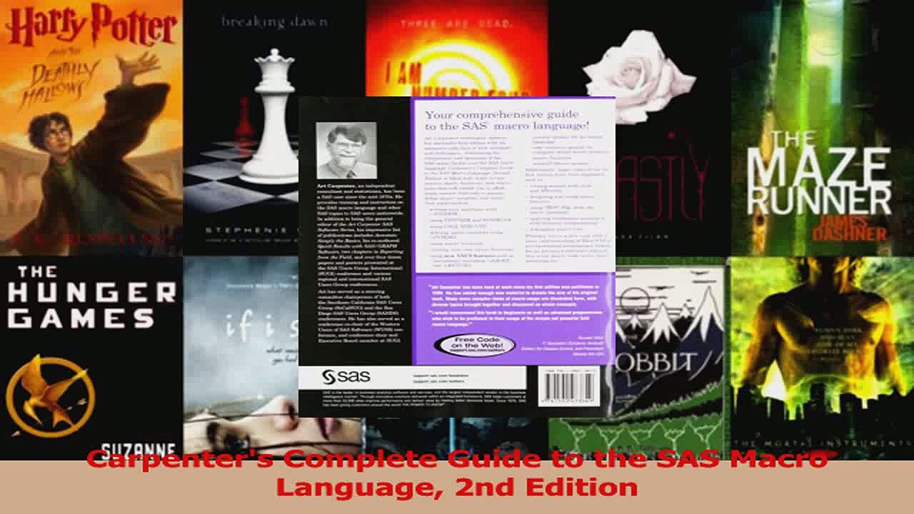 Read Carpenters Complete Guide to the SAS Macro Language 2nd Edition