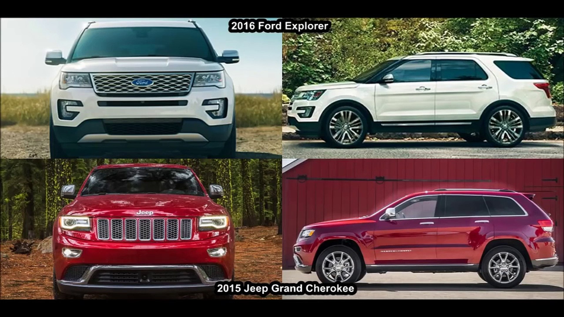2016 Ford Explorer Vs 2015 Jeep Grand Cherokee Design! - Dailymotion Video