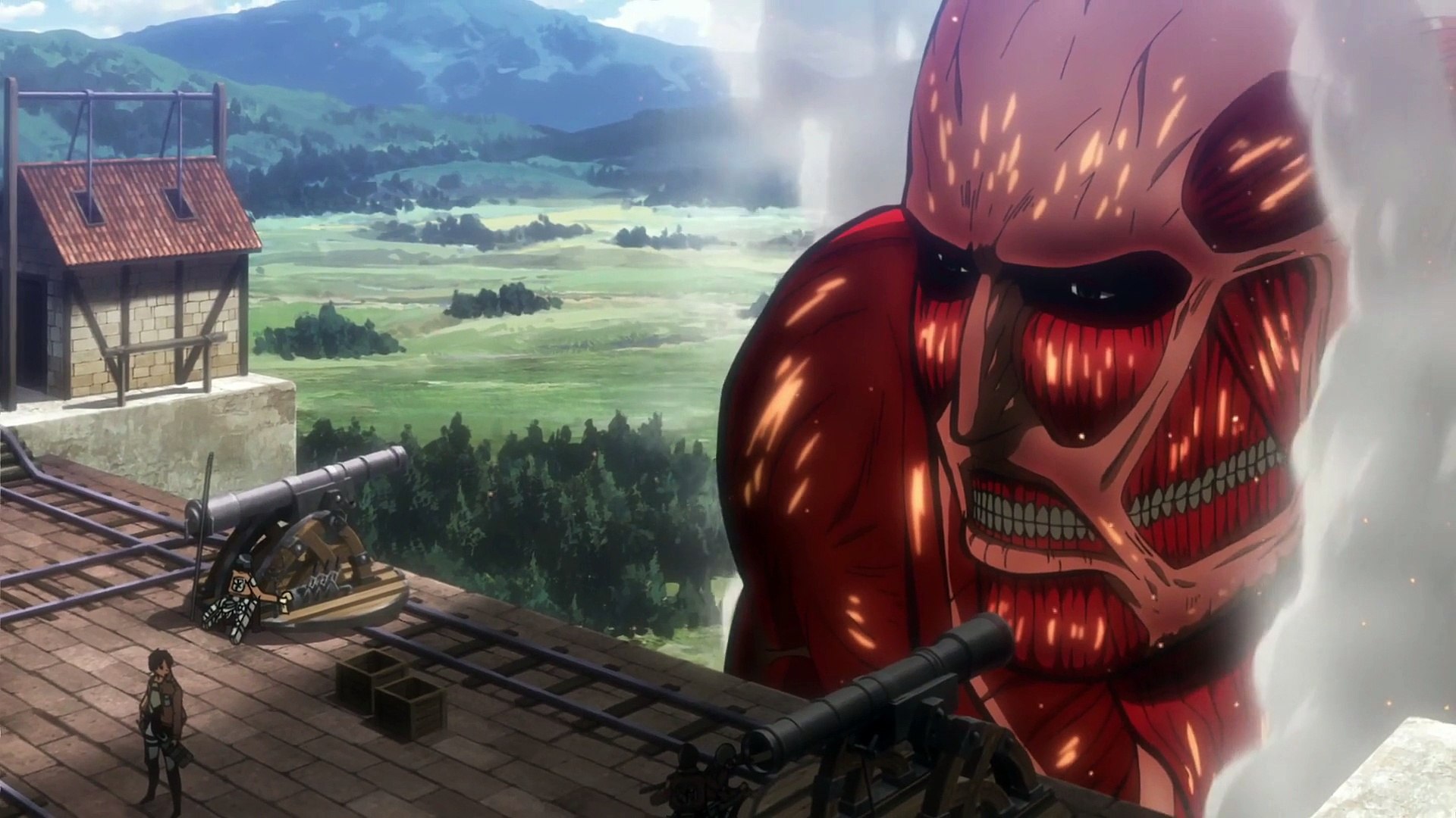 Eren Vs Colossal Titan Drawing