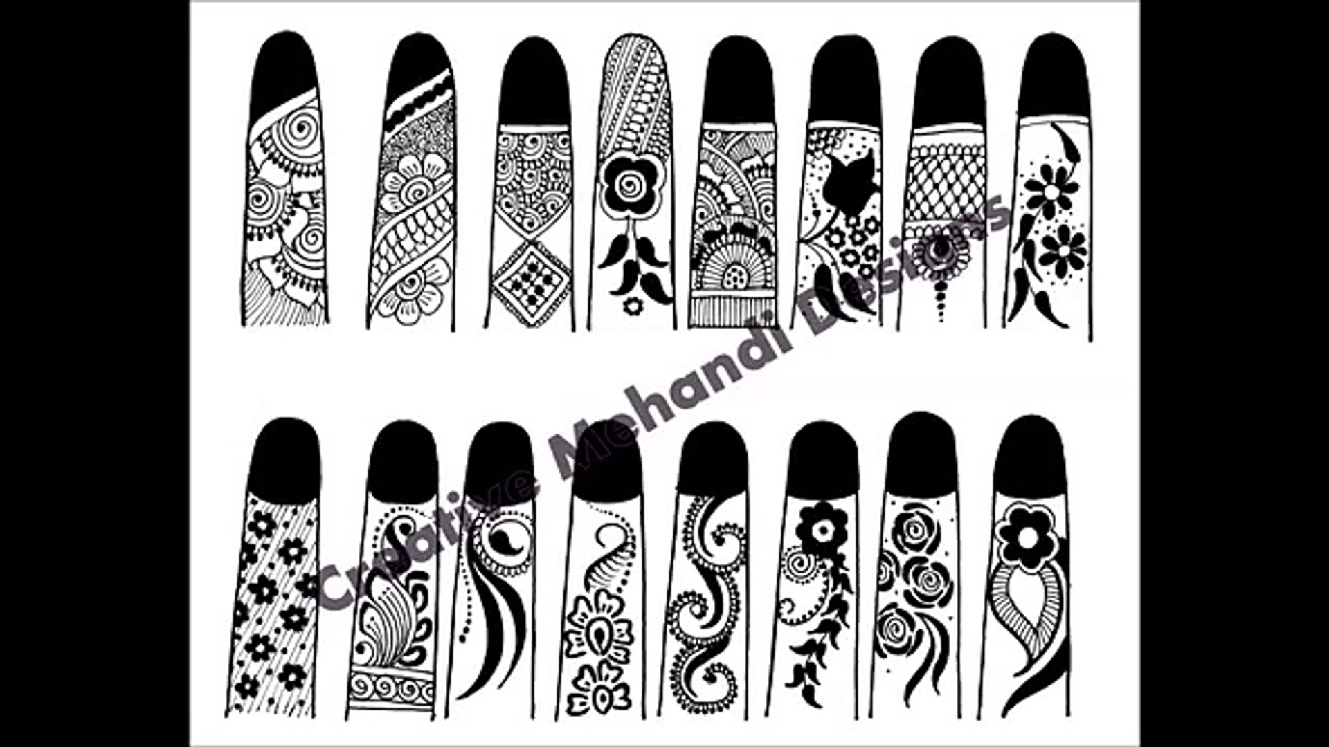 How To Draw Mehndi Designs On Hand Step By Step